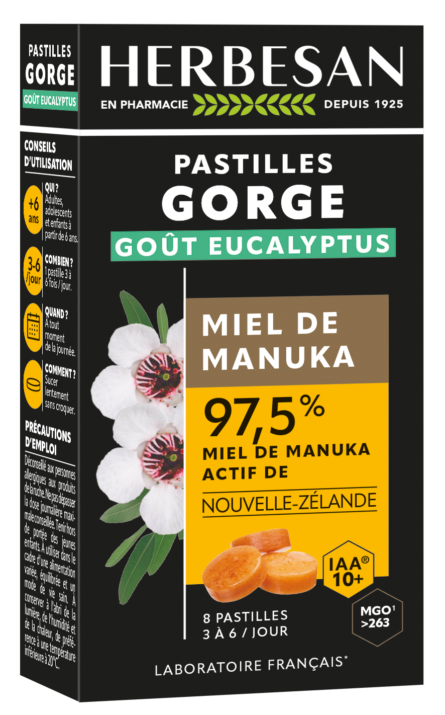 PASTILLES MANUKA IAA10+ EUCALYPTUS