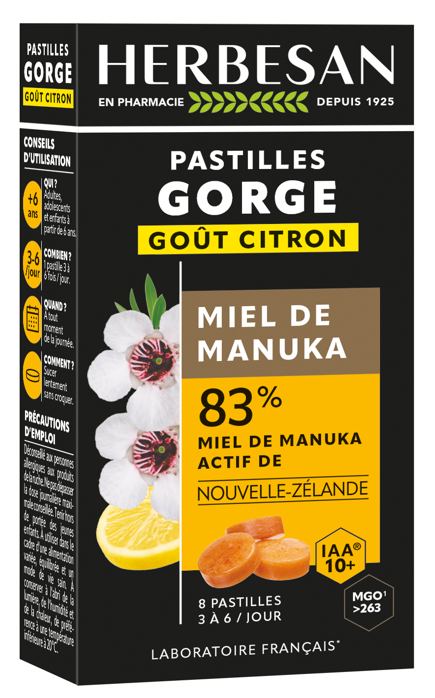 PASTILLES MANUKA IAA10+CITRON