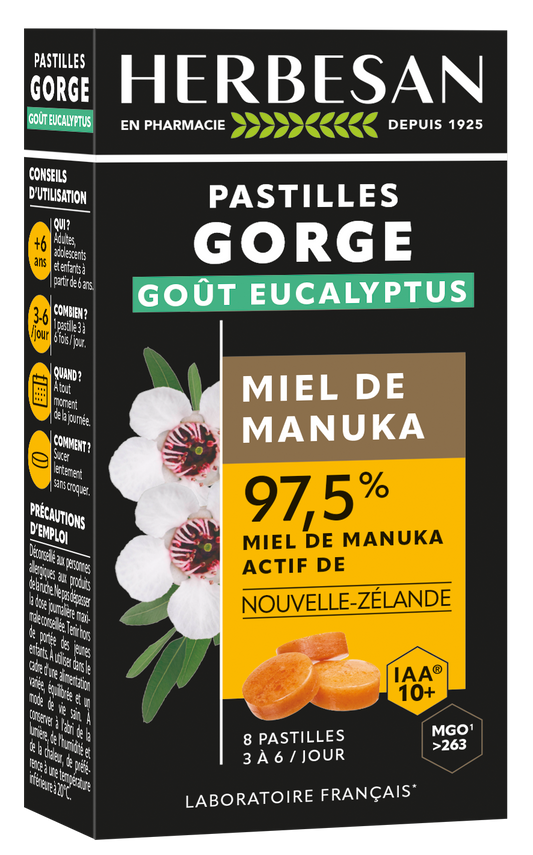 PASTILLES MANUKA IAA10+ EUCALYPTUS