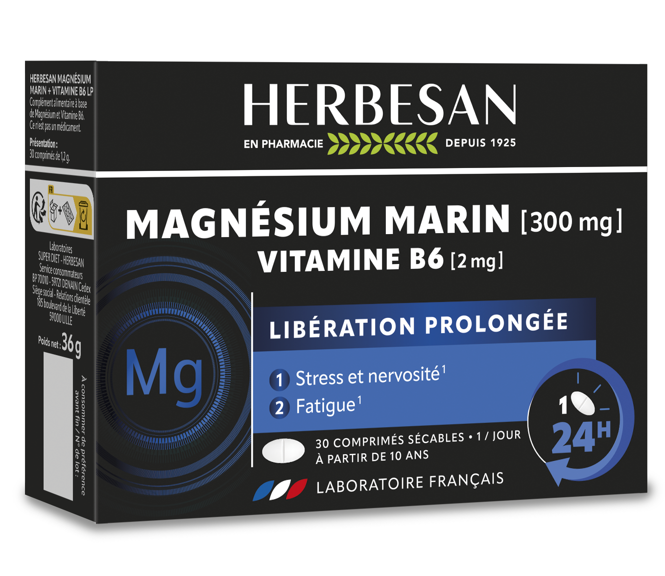 MAGNÉSIUM MARIN ET VITAMINE B6 LB